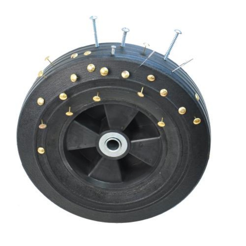 Solid Wheel Tool Trolley Garden Wood Cart - Image 7