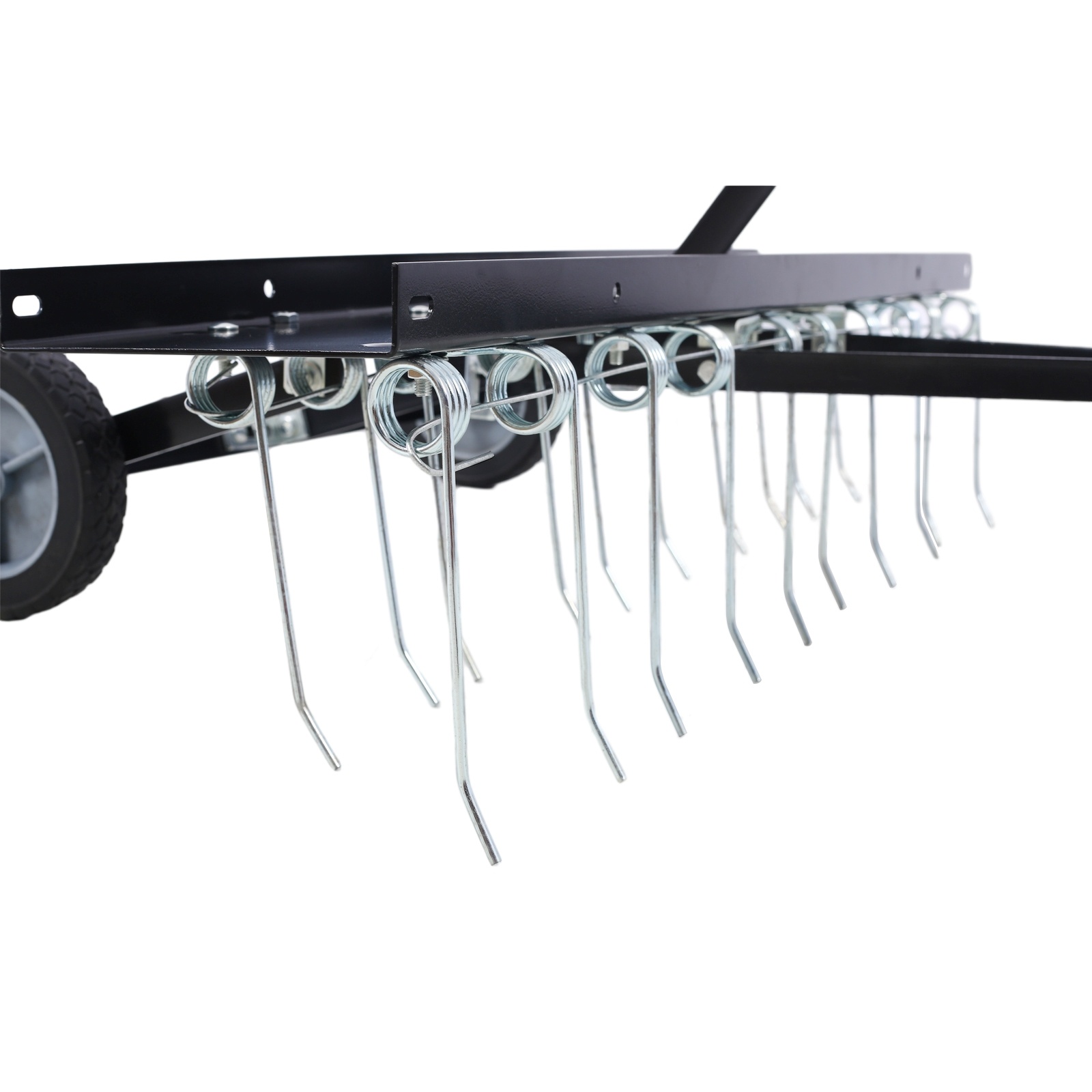 40-Inch Lawn Sweeper Tow Behind Dethatcher, Landscape Tractor Rake - Image 8